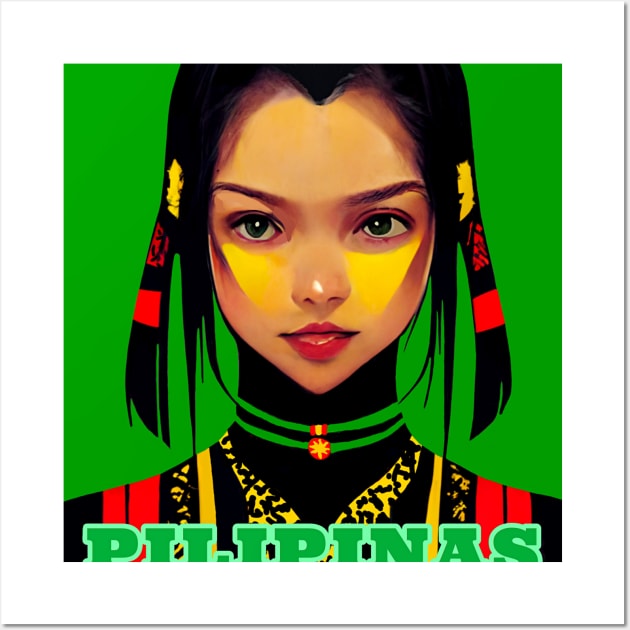 Philippines Cute Tribal Girl Wall Art by Edongski303 Teepublic Merch